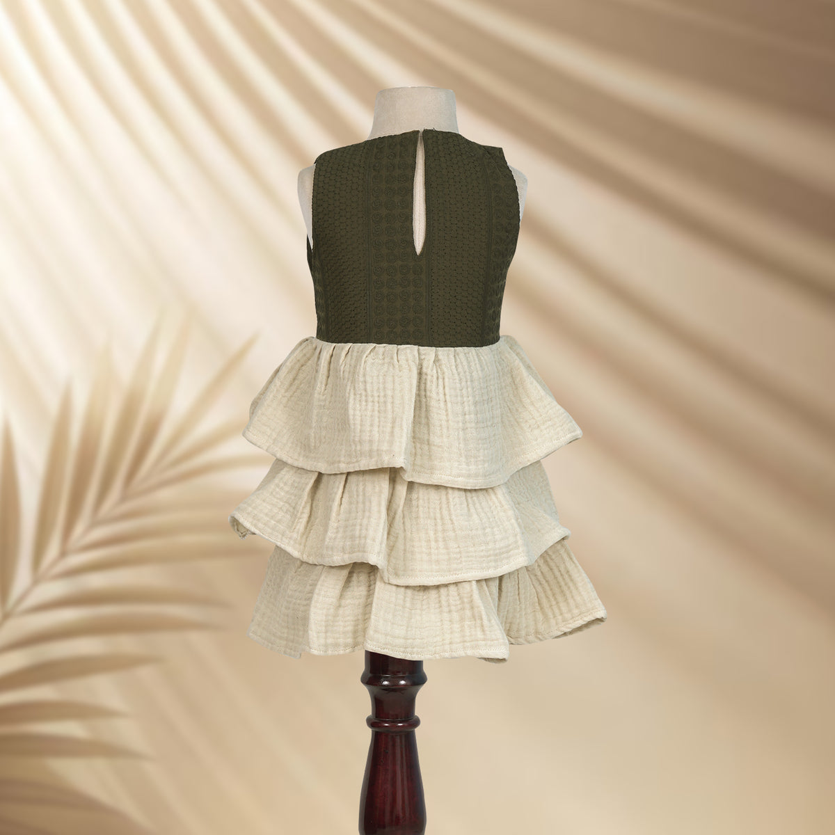 Cotton Muslin Tiered Frock